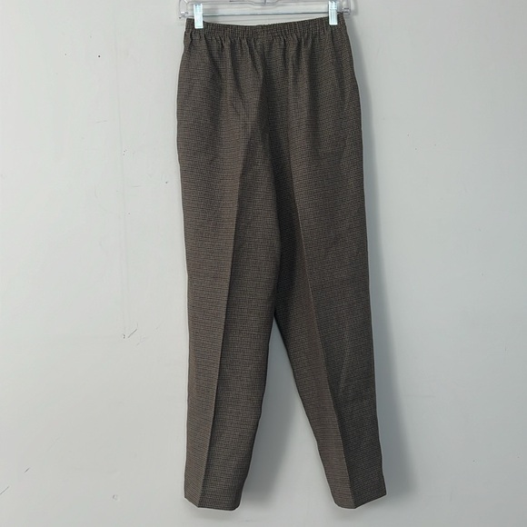 🌞 Alfred Gunner Petite houndstooth elastic waist high rise dress pants 10P - Picture 5 of 15